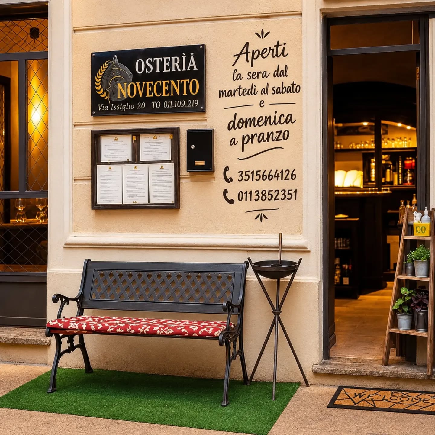 𝗖’𝗘̀ 𝗨𝗡 𝗧𝗔𝗩𝗢𝗟𝗢 𝗖𝗛𝗘 𝗣𝗢𝗧𝗥𝗘𝗕𝗕𝗘 𝗘𝗦𝗦𝗘𝗥𝗘 𝗜𝗟 𝗩𝗢𝗦𝗧𝗥𝗢. 🍷
Una porta aperta, pochi tavoli e una cucina che ogni giorno racconta quello che ci piace fare.
All’𝗢𝘀𝘁𝗲𝗿𝗶𝗮 𝗡𝗼𝘃𝗲𝗰𝗲𝗻𝘁𝗼 vi aspettiamo per una serata da godersi senza fretta, tra cucina contemporanea, nuovi piatti e sapori che parlano anche un po’ di tradizione.
🌙 𝗔 𝗰𝗲𝗻𝗮 𝗱𝗮𝗹 𝗺𝗮𝗿𝘁𝗲𝗱𝗶̀ 𝗮𝗹 𝘀𝗮𝗯𝗮𝘁𝗼
☀️ 𝗟𝗮 𝗱𝗼𝗺𝗲𝗻𝗶𝗰𝗮 𝗮 𝗽𝗿𝗮𝗻𝘇𝗼
Siamo una piccola Osteria, con 𝟯𝟱 𝗰𝗼𝗽𝗲𝗿𝘁𝗶: se avete voglia di venirci a trovare, 𝗽𝗿𝗲𝗻𝗼𝘁𝗮𝘁𝗲 𝗶𝗹 𝘃𝗼𝘀𝘁𝗿𝗼 𝘁𝗮𝘃𝗼𝗹𝗼.
📍 Via Issiglio 20 — Torino
📞 𝟯𝟱𝟭 𝟱𝟲𝟲 𝟰𝟭𝟮𝟲
📞 𝟬𝟭𝟭 𝟯𝟴𝟱 𝟮𝟯𝟱𝟭
💬 Anche WhatsApp
𝗩𝗶 𝗮𝘀𝗽𝗲𝘁𝘁𝗶𝗮𝗺𝗼. 𝗟𝗮 𝗽𝗼𝗿𝘁𝗮 𝗹𝗮 𝗰𝗼𝗻𝗼𝘀𝗰𝗲𝘁𝗲 𝗴𝗶𝗮̀. 😉
#OsteriaNovecento #Torino #RistorantiTorino #TorinoFood